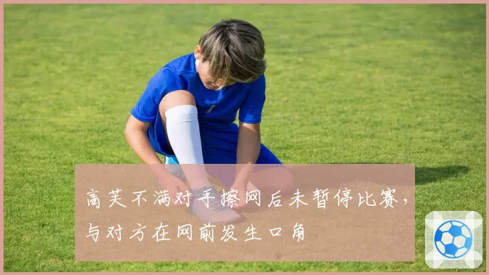 高芙不满对手擦网后未暂停比赛，与对方在网前发生口角